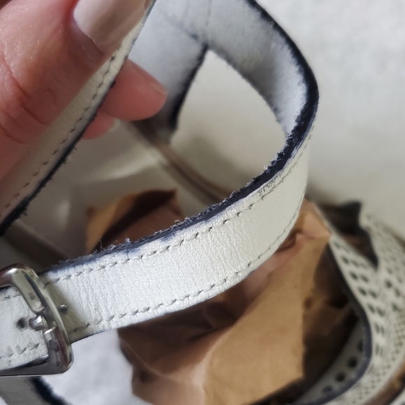 Italian Leather Wedge Sandals - Picture 6 of 11